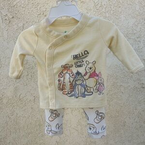 Disney Winnie the Pooh Cream Baby two Piece